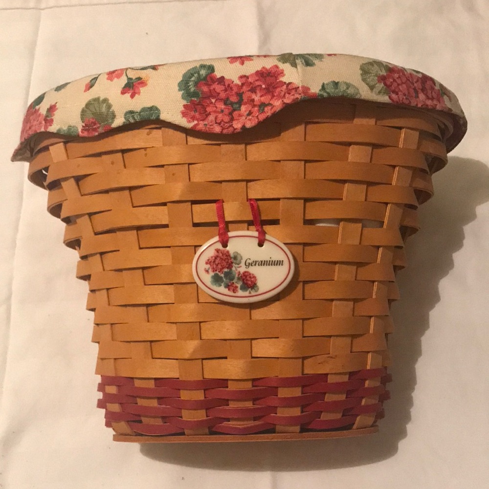 Geranium Longaberger basket
